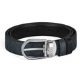 Montblanc reversible belt Tweed blue / black 220965