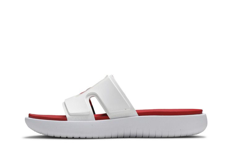 Jordan Hydro 8 Retro Slide White Black Fire
