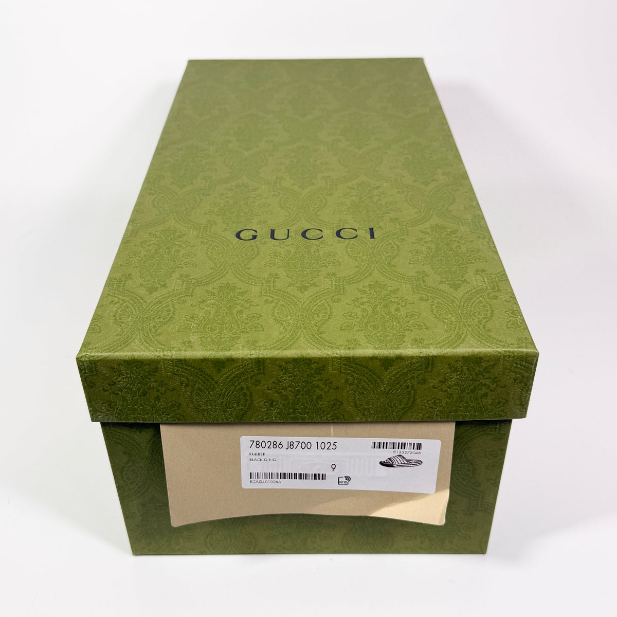 Gucci Web Rubber Pool Slide - Men’s 9.5